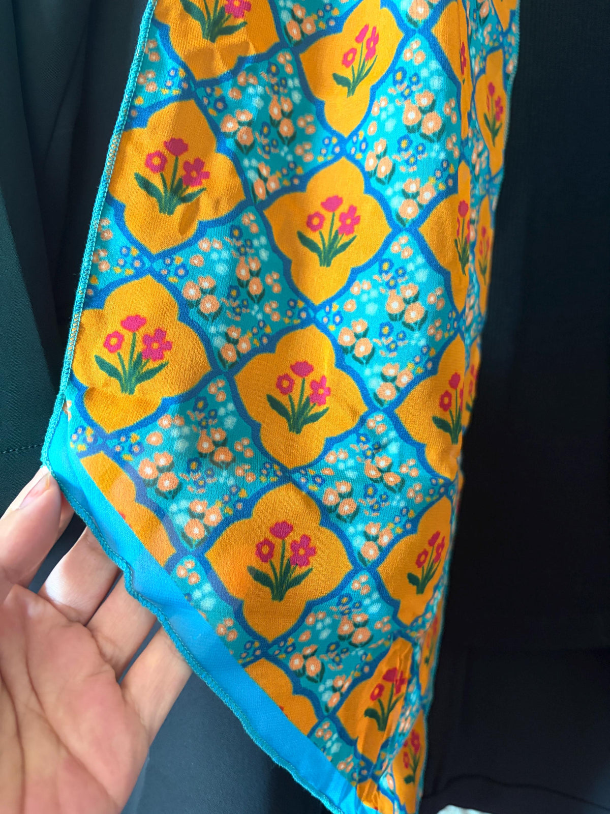 Folk Floral Long Georgette — image 6