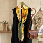 Reversible Floral Silk Square — image 7