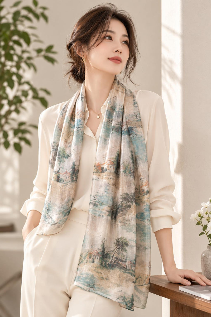 Tuscan Morning Silk Wrap — image 2