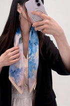 Monet Blue Hydrangea Neckerchief — image 2