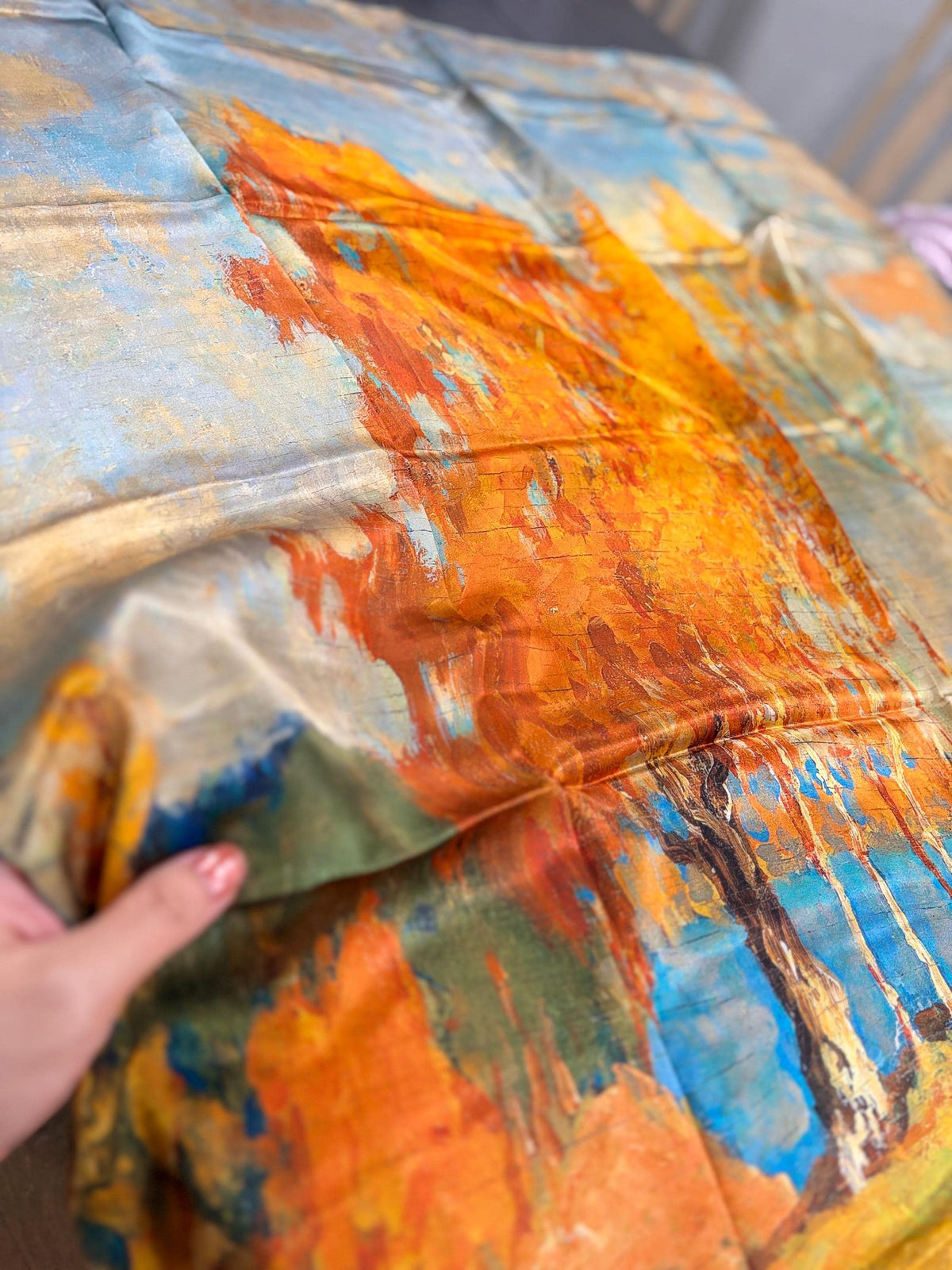 Birch Forest Large Silk Square — image 6