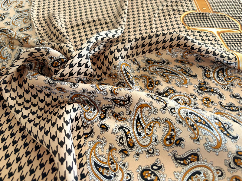 Paisley Equestrian Silk Square — image 5