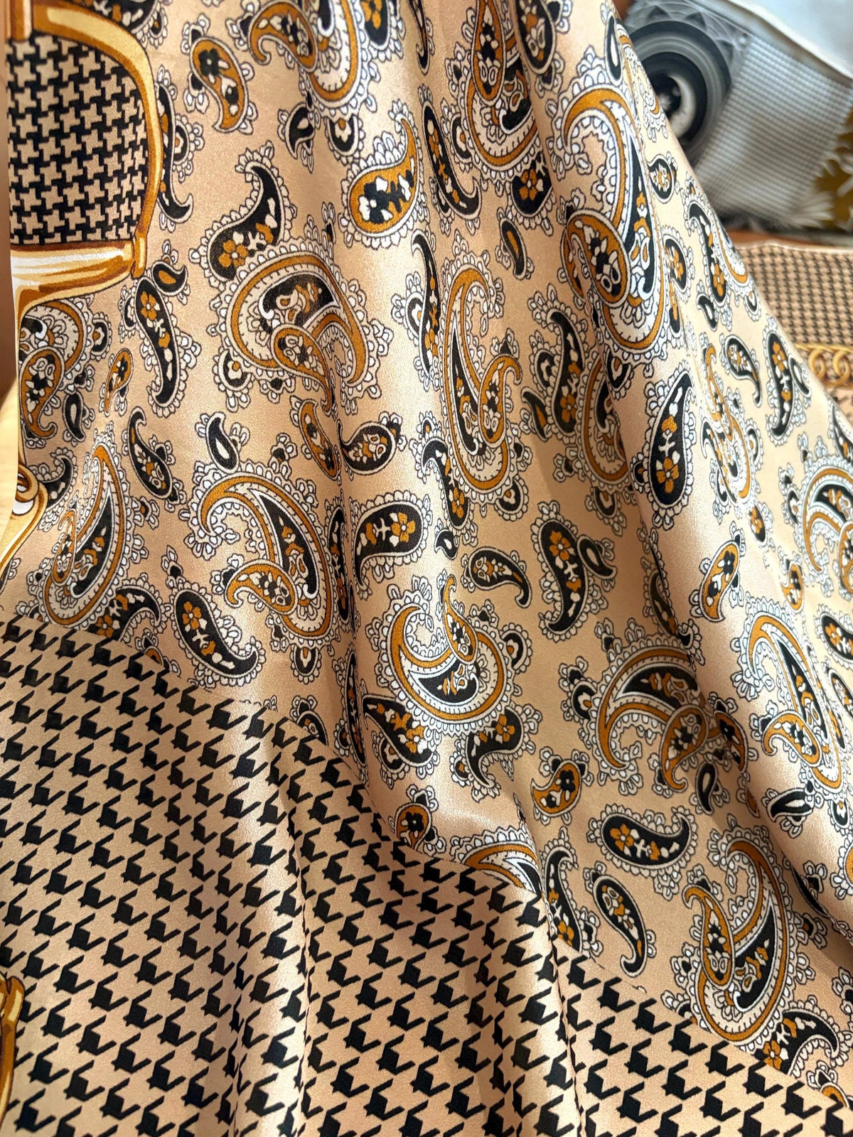 Paisley Equestrian Silk Square — image 6