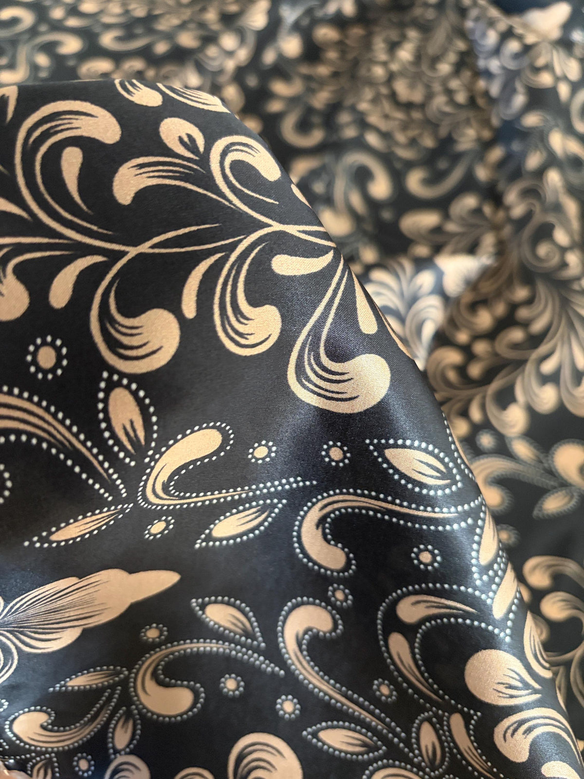 Black Rose Gold Silk Square — image 8