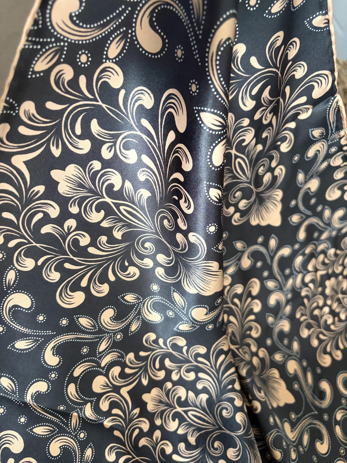 Black Rose Gold Silk Square — image 7