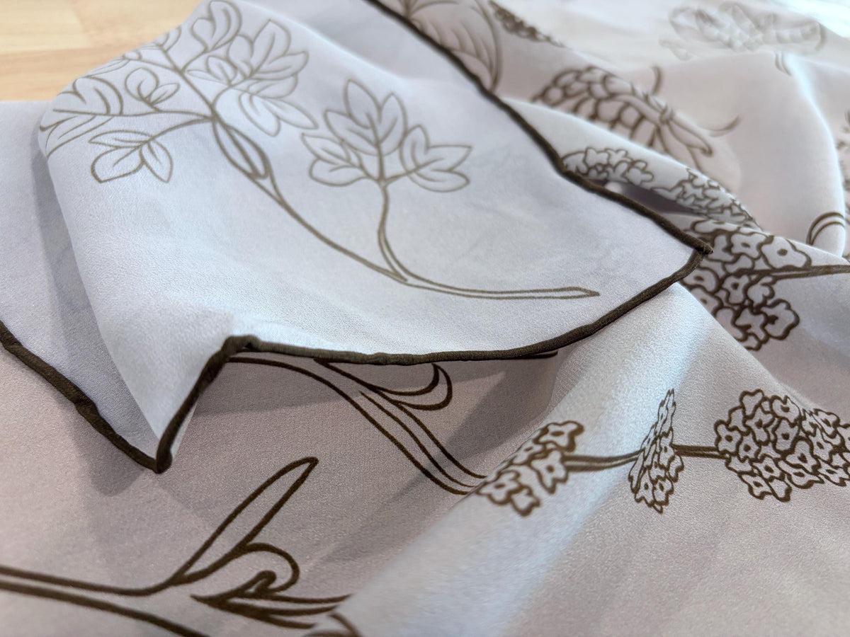 Vintage Botanical Silk Square — image 9