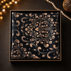 Black Rose Gold Silk Square — image 4