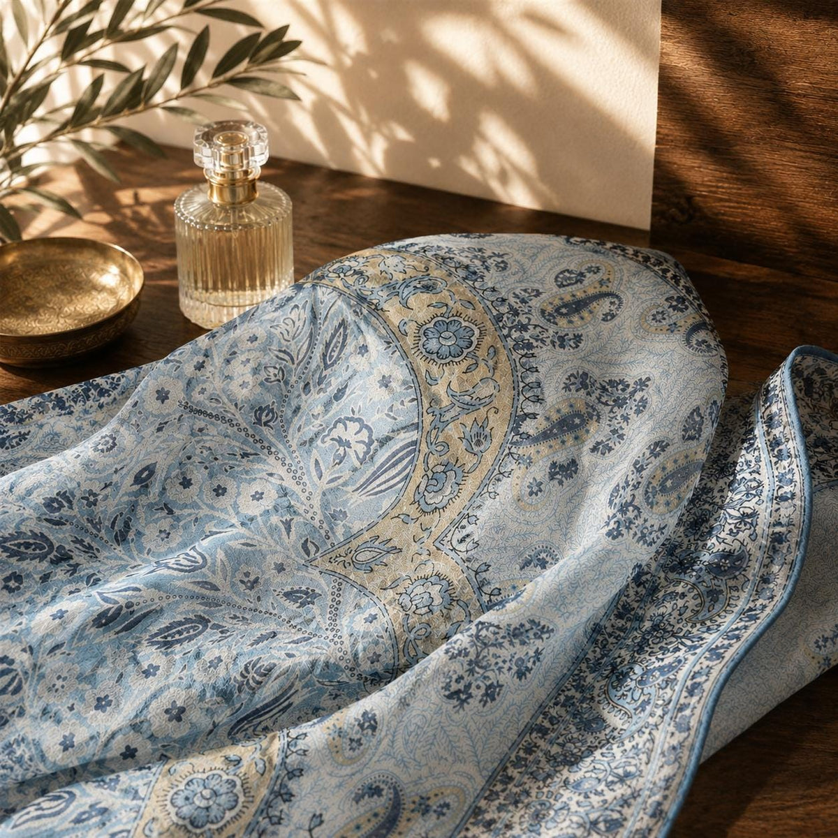 Light Blue Silk Georgette — image 6