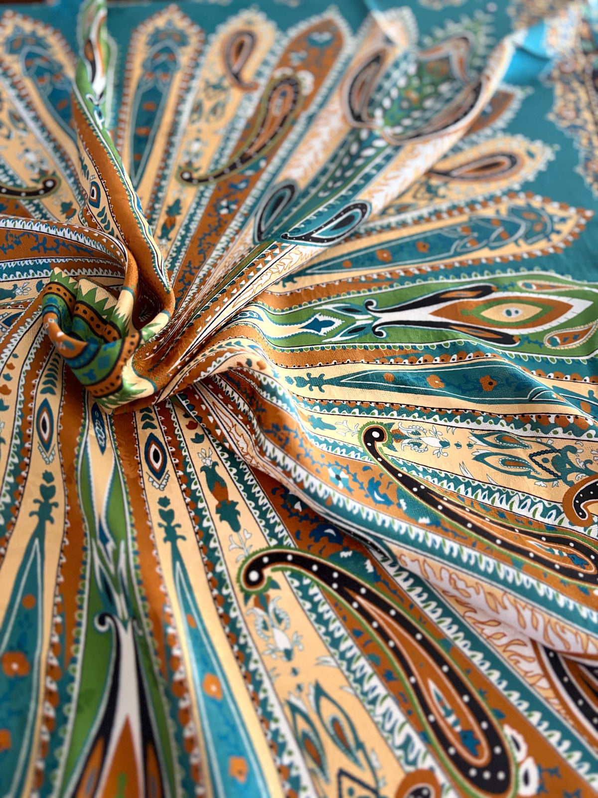 Plant-Dyed Hualuo Silk Square — image 8