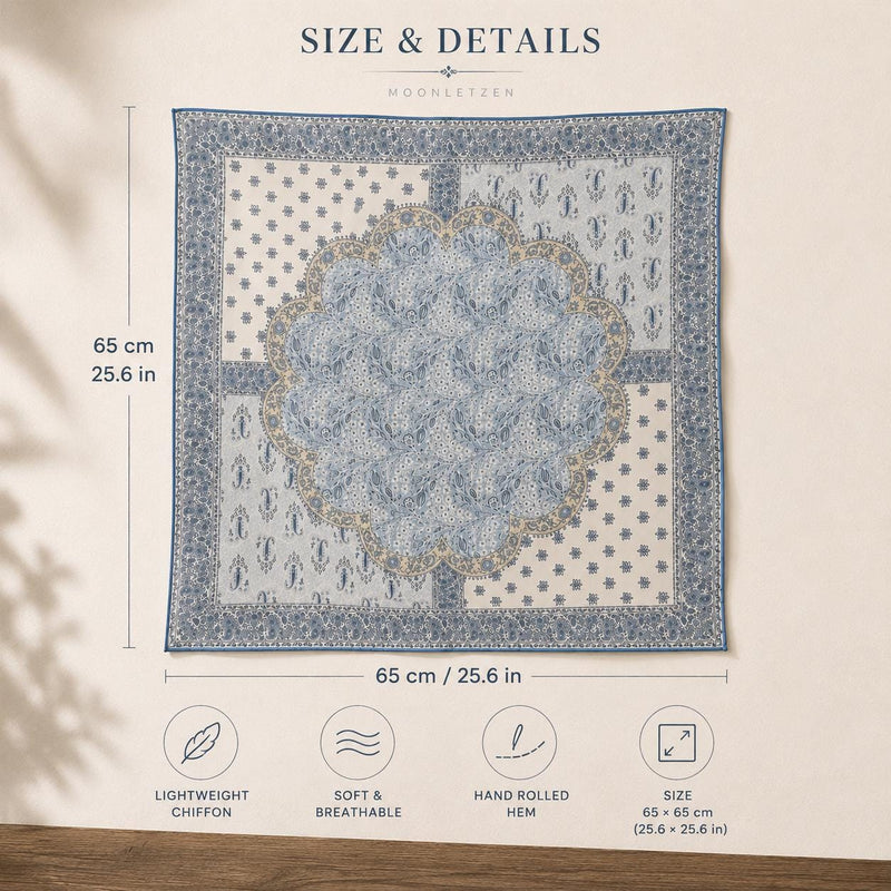 Light Blue Silk Georgette — image 5