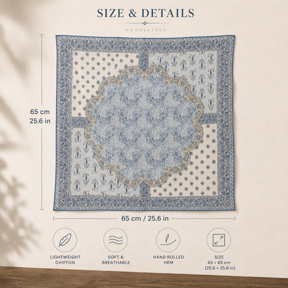 Light Blue Silk Georgette — image 5