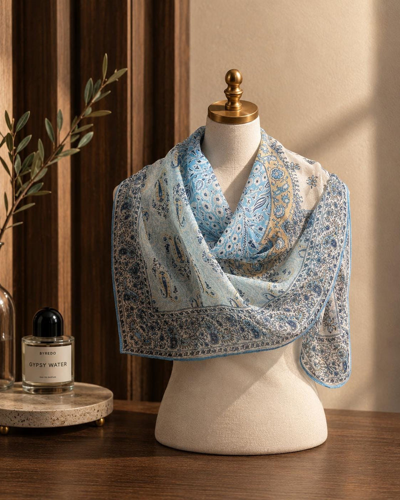 Light Blue Silk Georgette — image 2