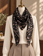 Black Rose Gold Silk Square — image 9