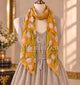 Tulip Georgette Long Silk Scarf