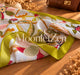 Chartreuse Botanical Long Silk Scarf