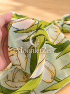 Tulip Georgette Long Silk Scarf