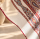 Burgundy Paisley Diamond Silk Scarf