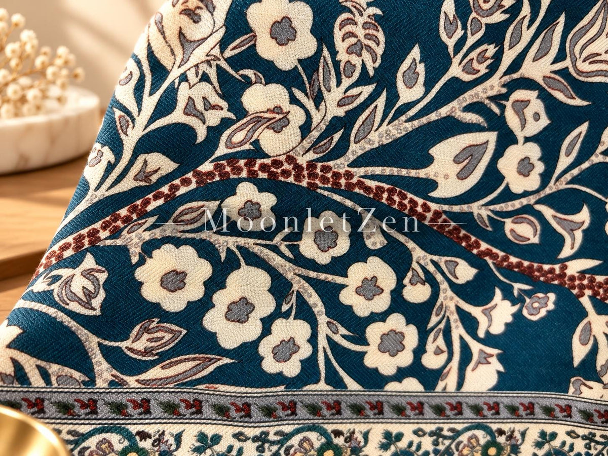 Lily of the Valley Silk Wool Scarf