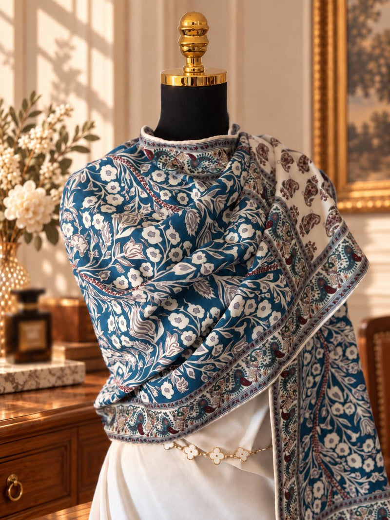 Lily of the Valley Silk Wool Scarf